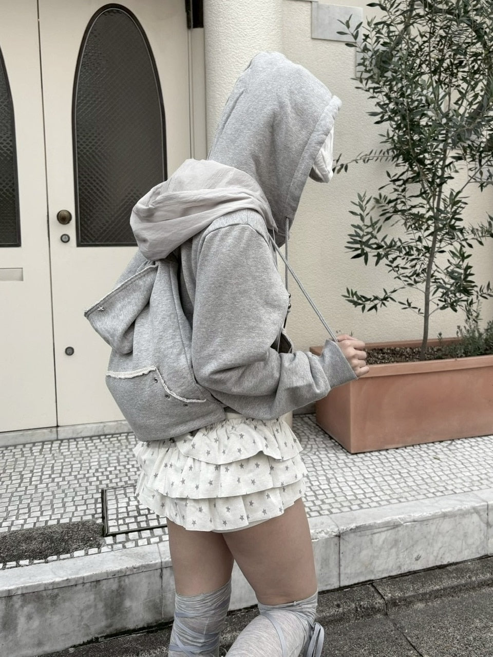 受注制【nmtc +】star frill skirt pants / 【エヌエムティーシープラス】スターフリルスカートパンツ (3color)