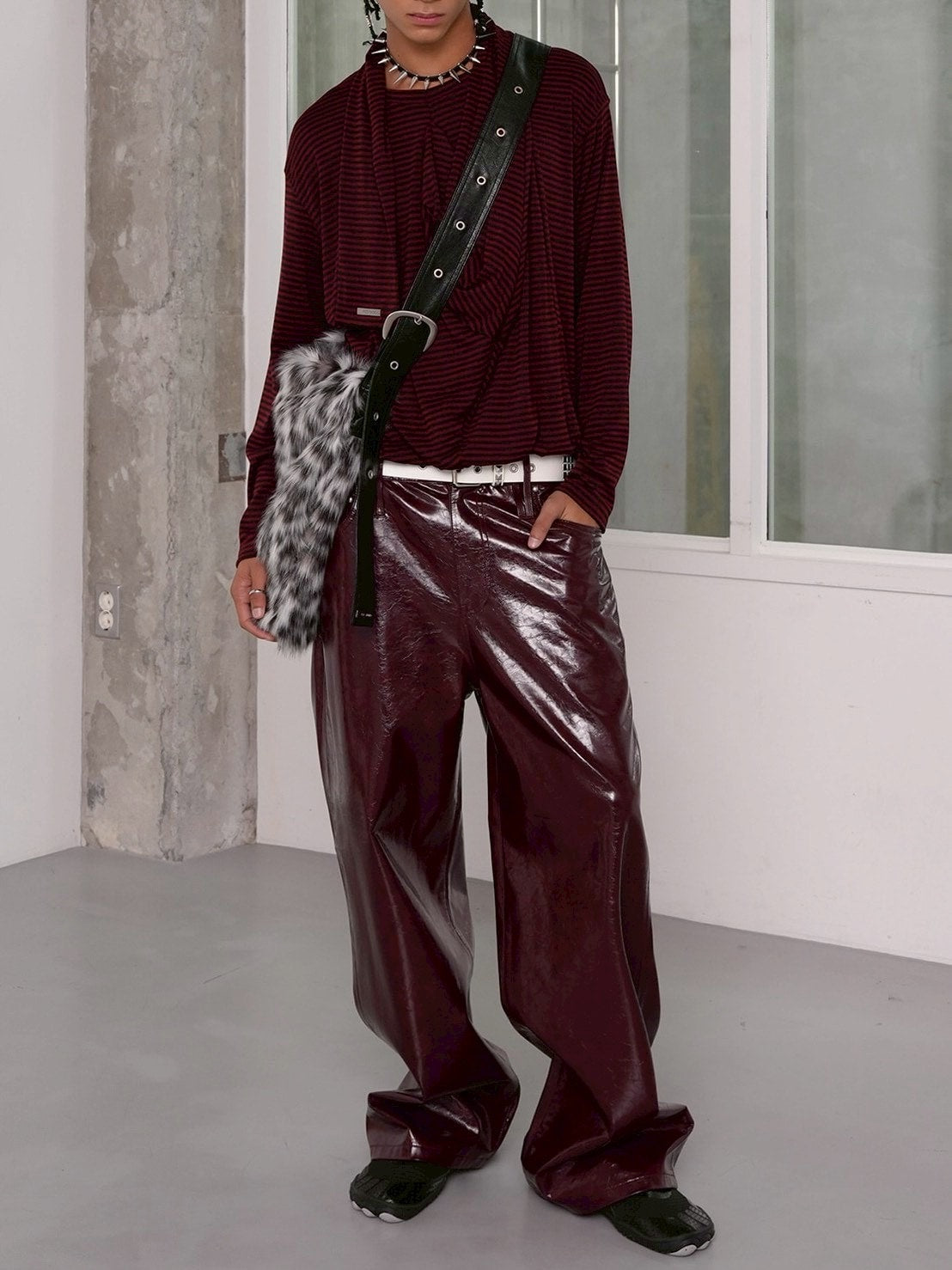 【ESC STUDIO】Drape Scarf T-shirt