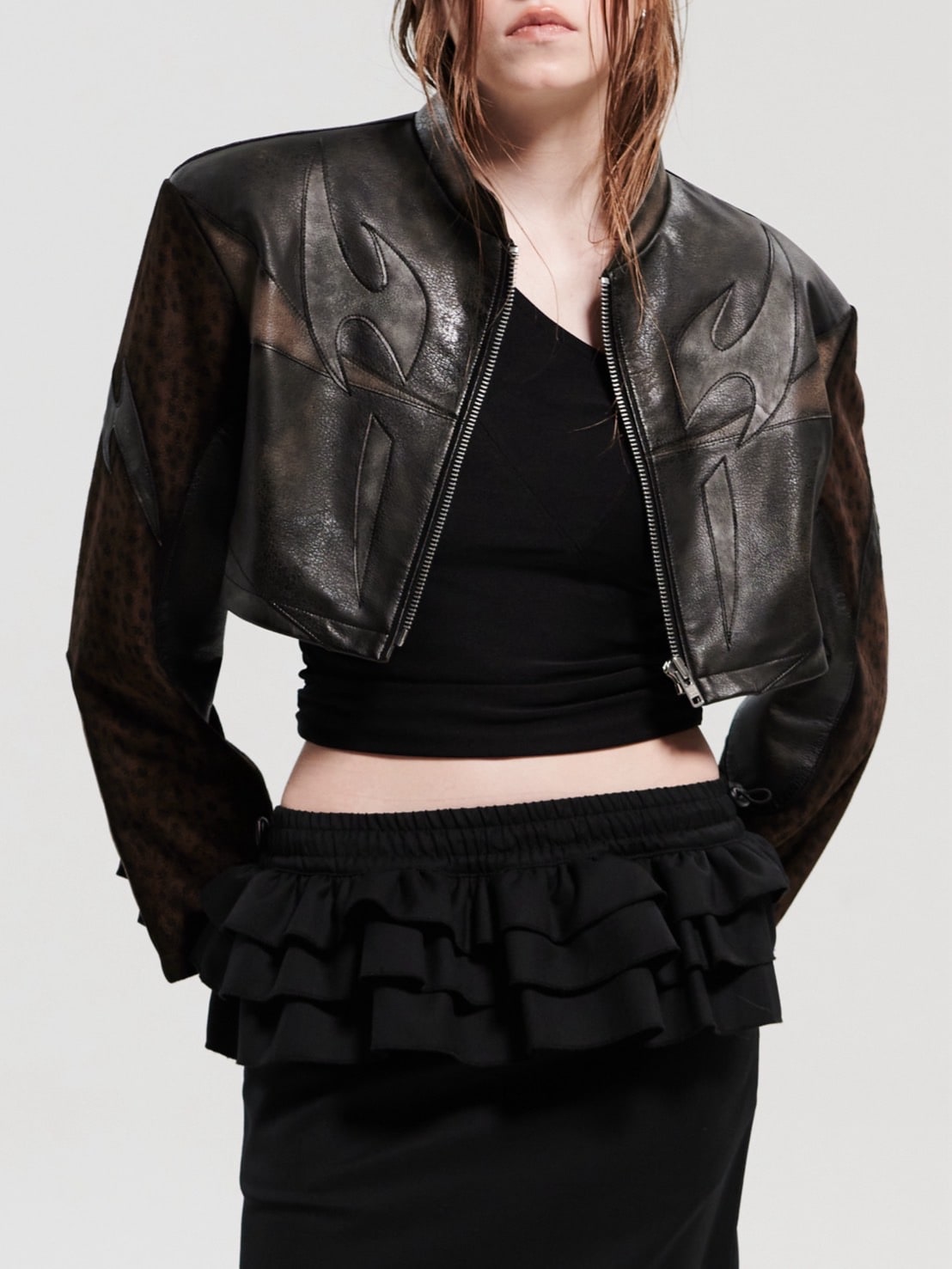 【HOLY NUMBER 7】leopard-colored outerwear