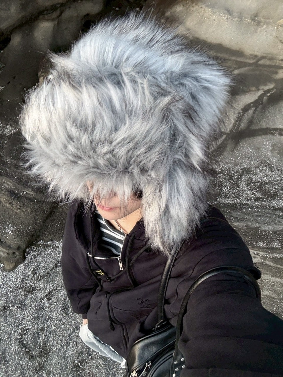 【youll】giant fur flight cap (2color)
