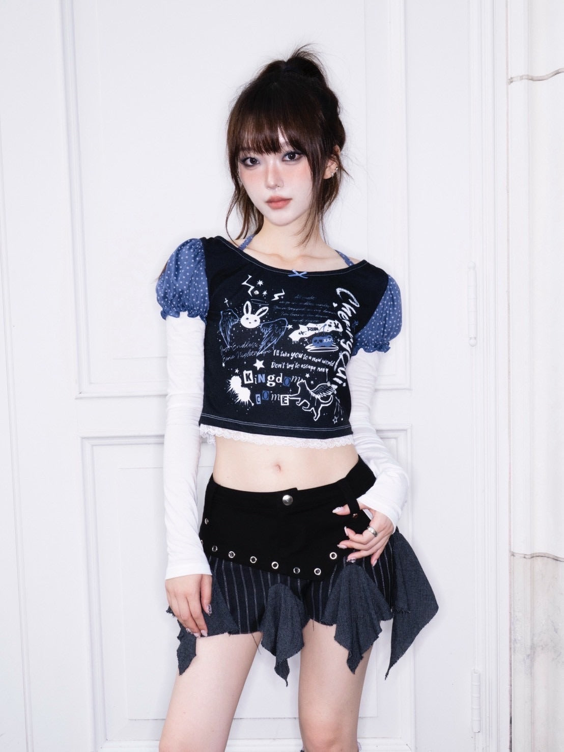 1/2 20:00発売【CHERRYQUIRI】starry leg warmer