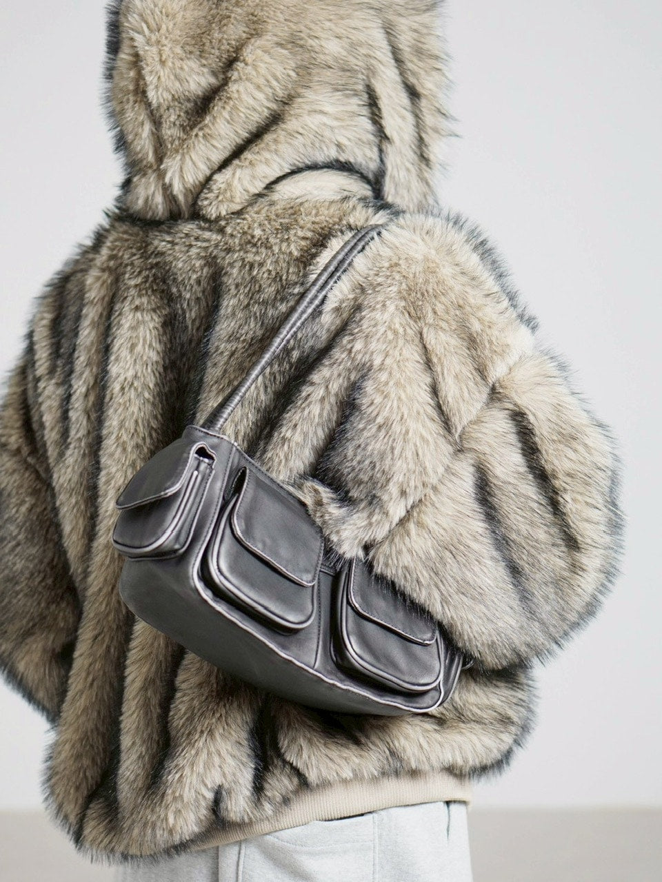 受注制【Chikashitsu +】vintage wash non-leather hand bag / 【チカシツプラス】ヴィンテージウォッシュノンレザーハンドバッグ