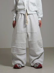 受注制【Chikashitsu +】heavy weight cotton design sweat pants / 【チカシツプラス】ヘビーウェイトコットンデザインスウェットパンツ (3color)