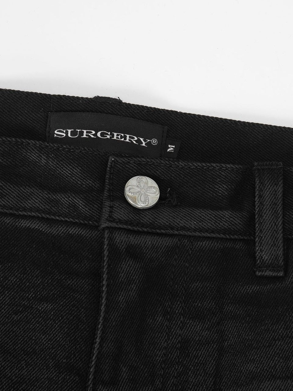 【SURGERY】surgery sutured boot-cut burnished pants