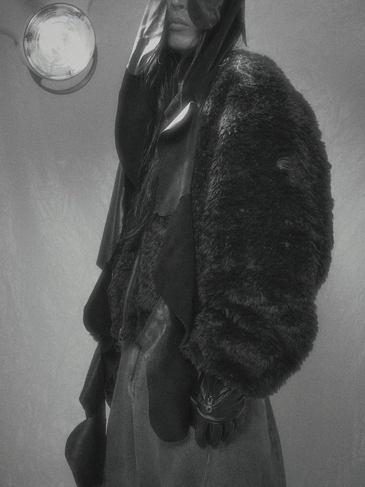 【SURGERY】surgery leather patch fur ma-1