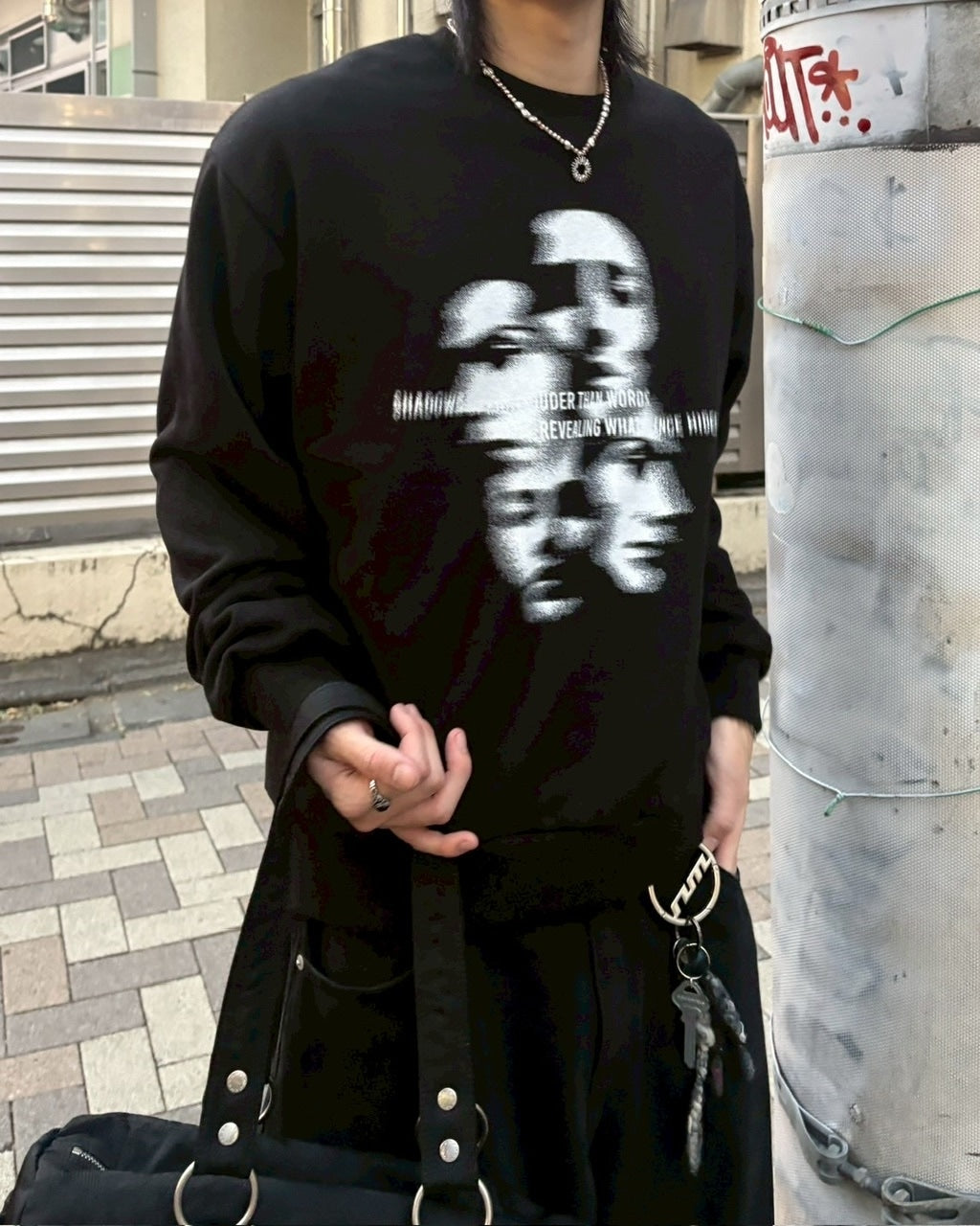 受注制【nmtc +】face sweat shirts / 【エヌエムティーシープラス】フェイススウェットシャツ (2color)
