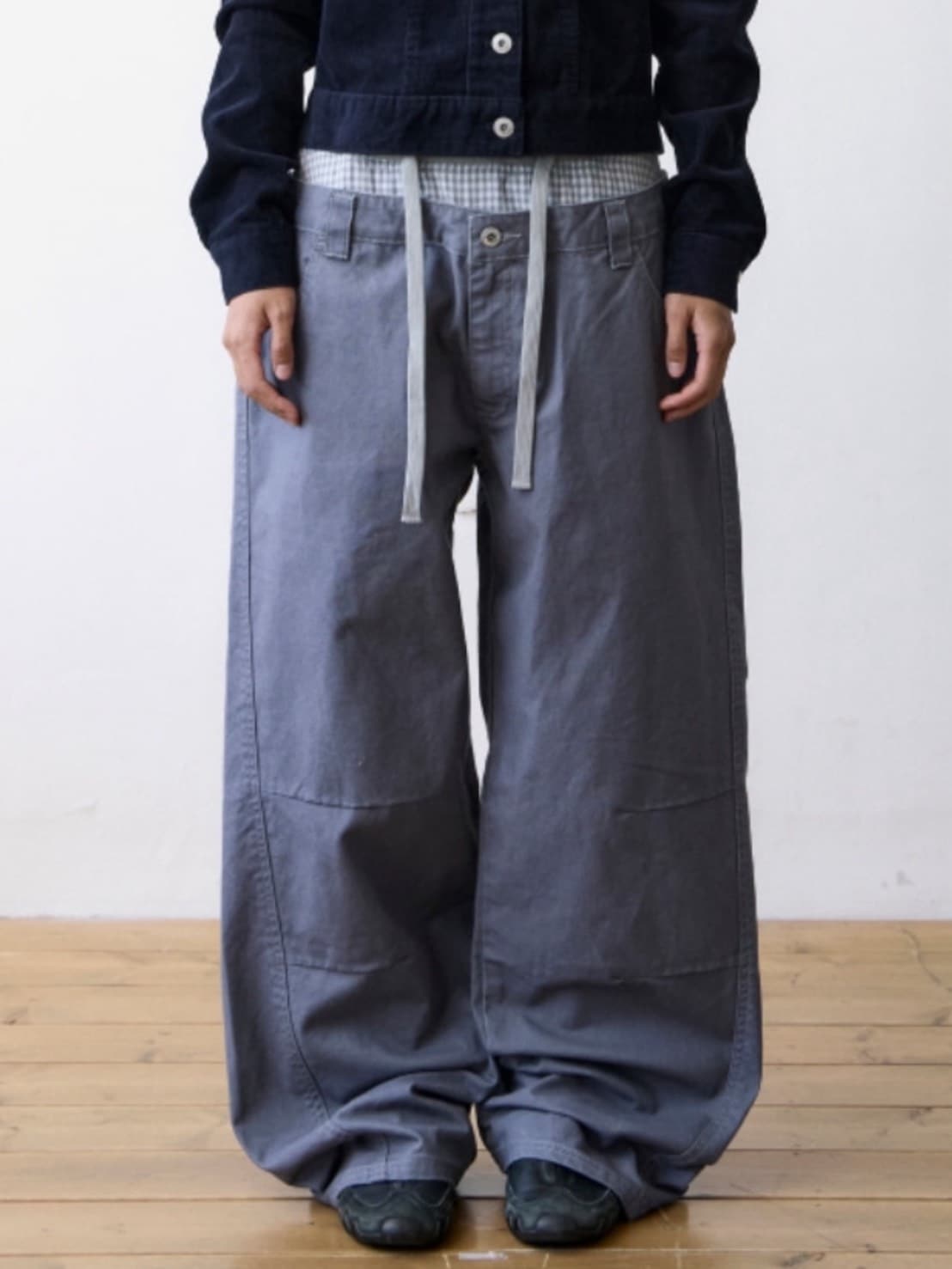 【THECOLDESTMOMENT】TCM trunk layered pants