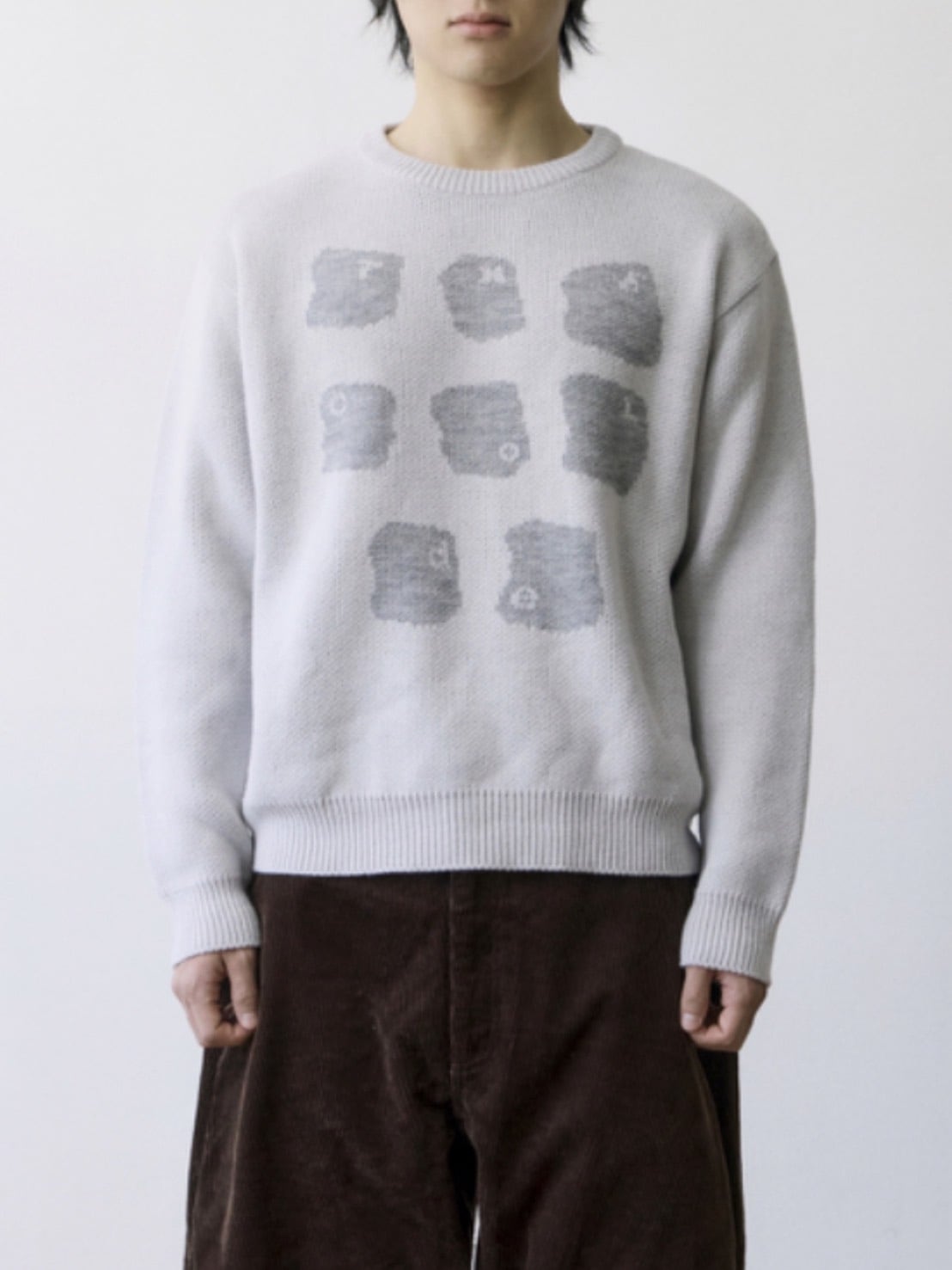 【THECOLDESTMOMENT】TCM typing logo knit