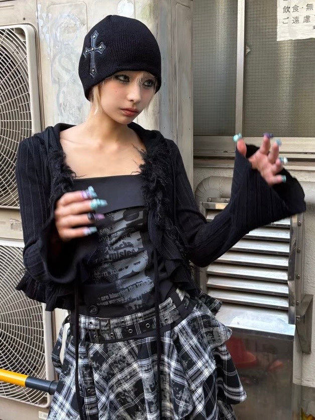 受注制【Never mind the XU】cross beanie / 【ネバーマインドザエックスユー】クロスビーニー (6color)