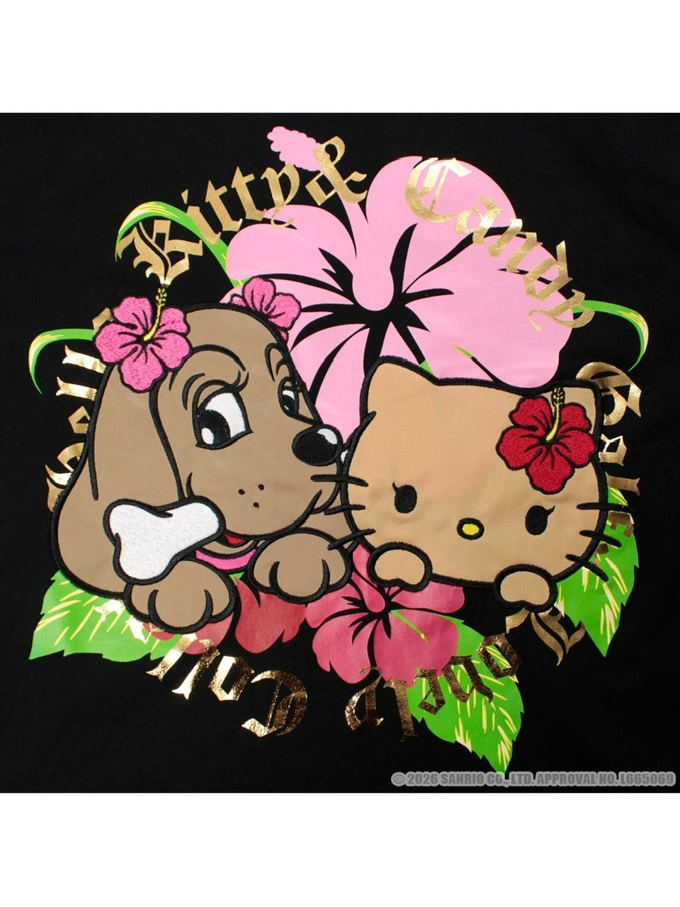 【GALFY×KITTY】キティアロハTee / 【ガルフィー×キティー】プリント長袖Tシャツ
