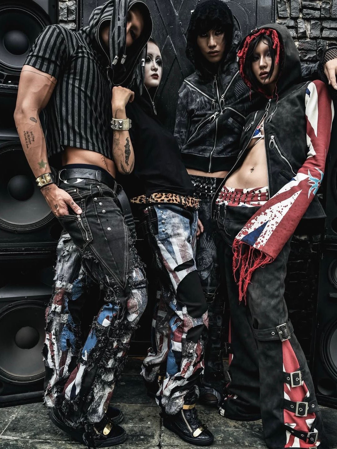 【Cozy world Wide】EPL GRAPHIC ZIP UP HOODIE