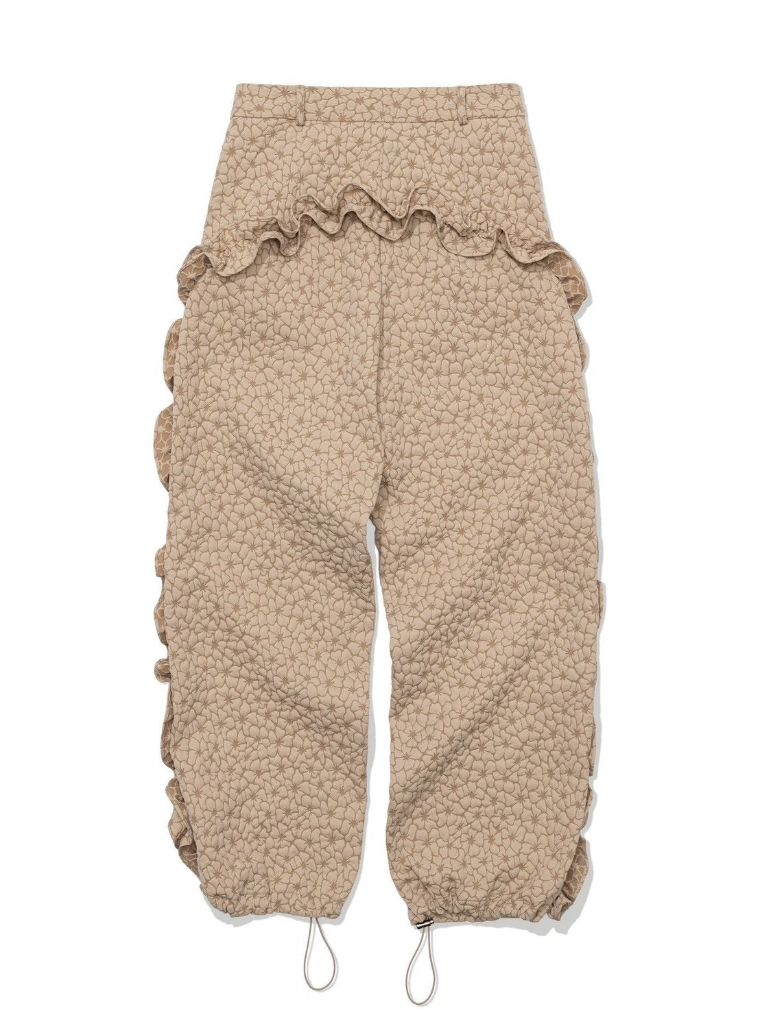 12/21 20:00 発売【Uglyshadow】FLOWER RUFFLE PANTS