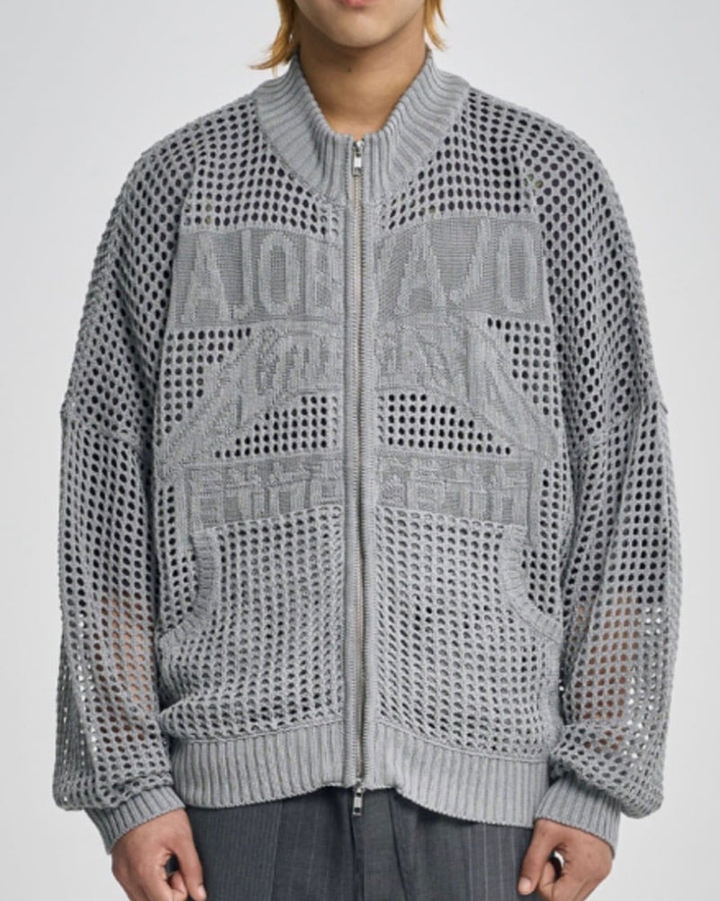 着画、物撮りまだ【AJOBYAJO】Total Logo Drop Needle Zip-Up