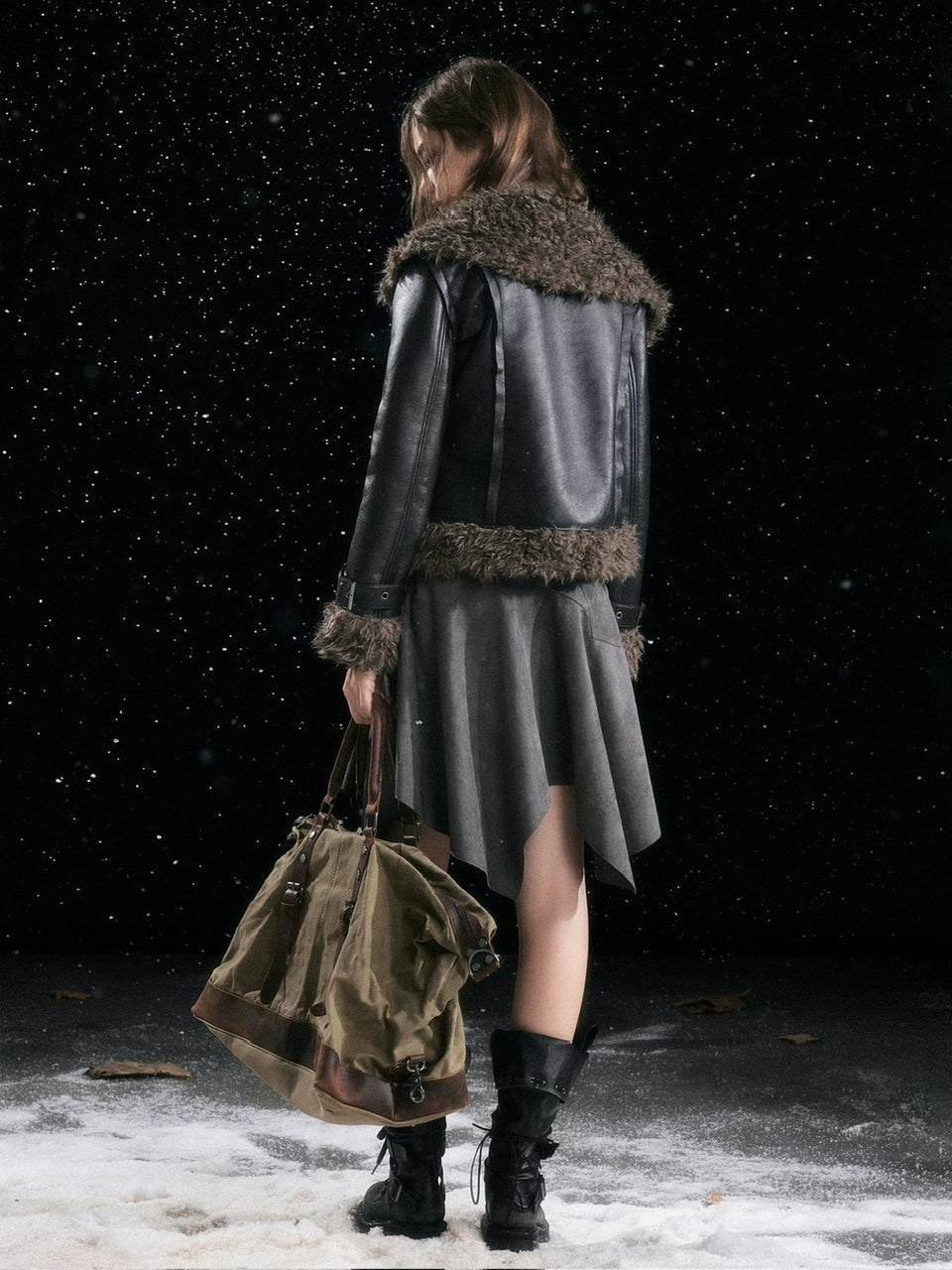 【Cest Nous】Faux Fur-Lined Coat / 【セヌー】ファーラインコーティングジャケット