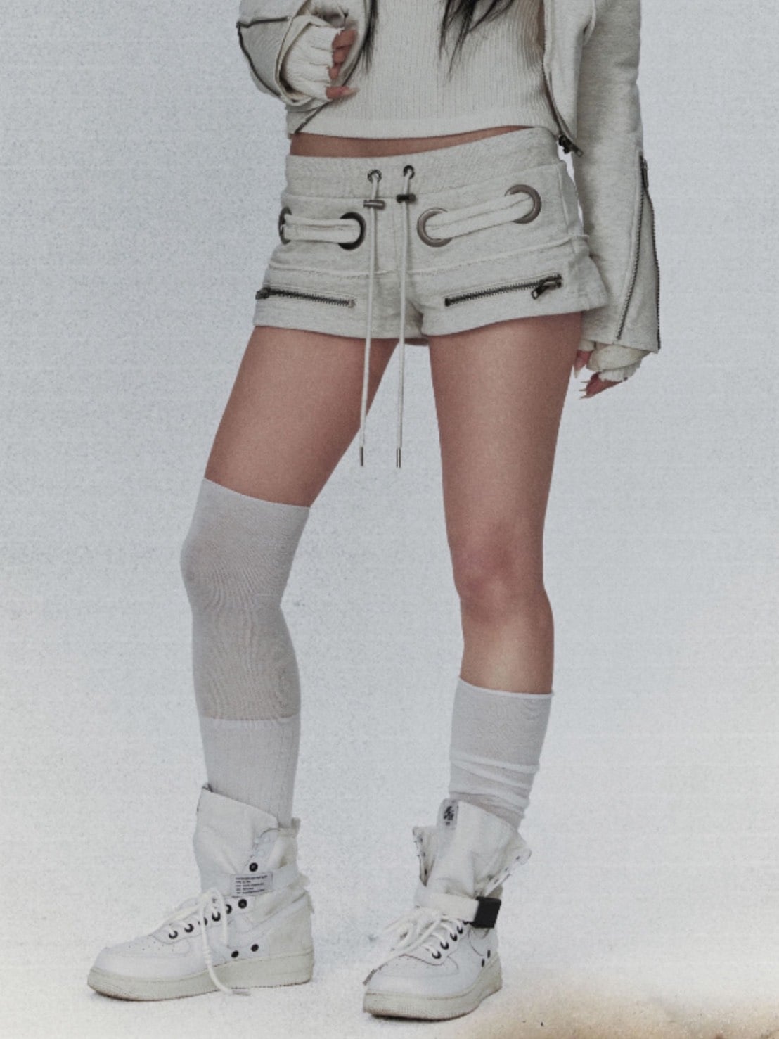 【bonienkiye】Eyelet Short Pants