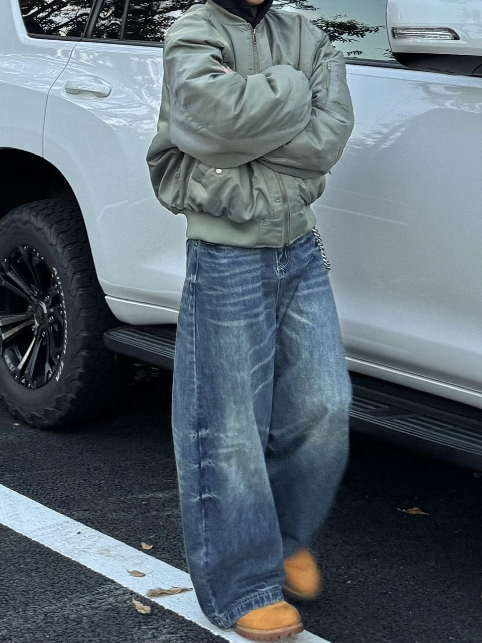 国際配送【RENOL】baggy denim pants