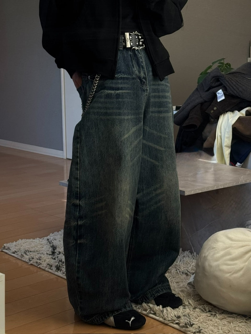 国際配送【RENOL】western studs belt