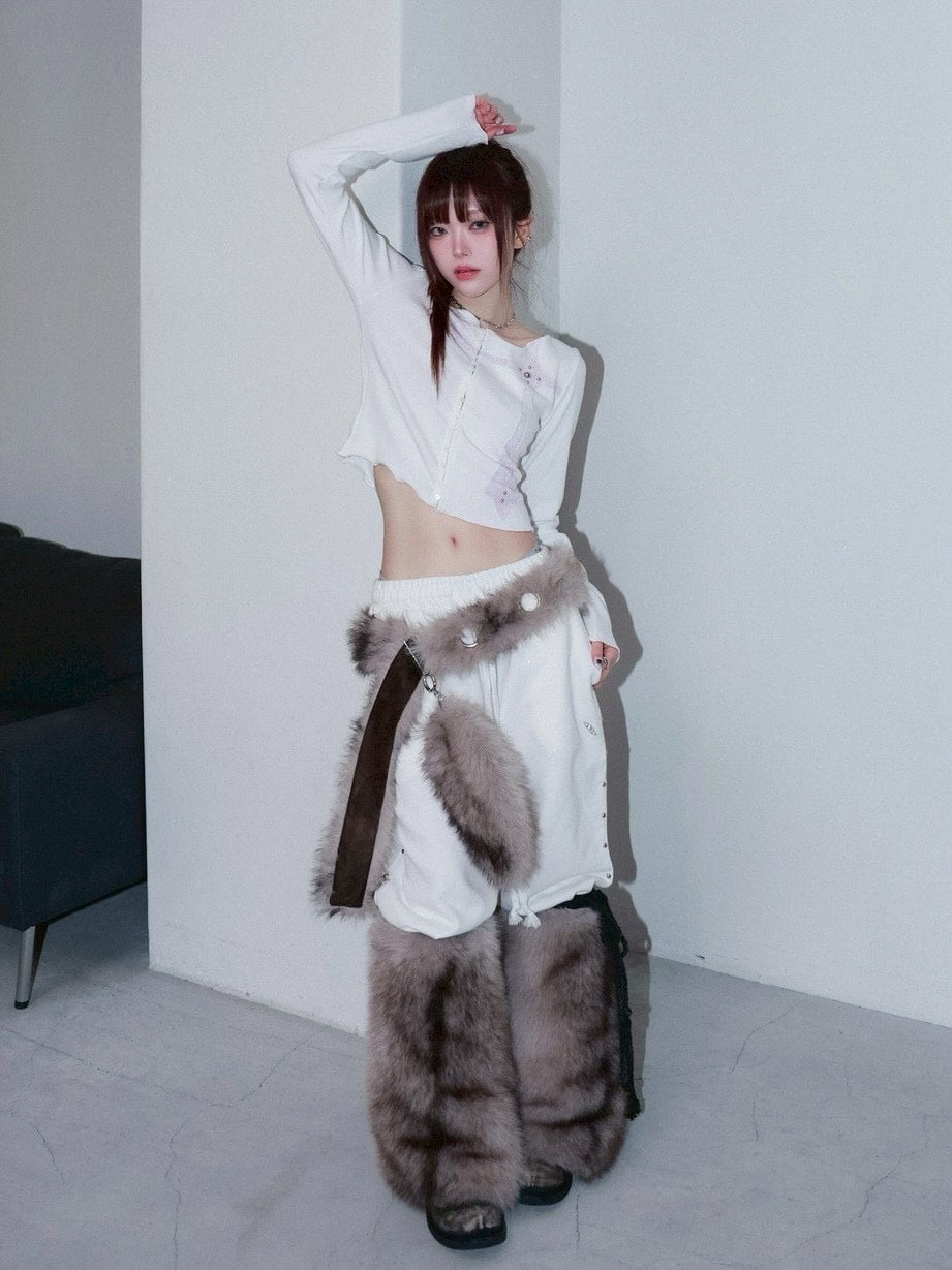 1/2 20:00発売【CHERRYQUIRI】chubby fur tail keyring