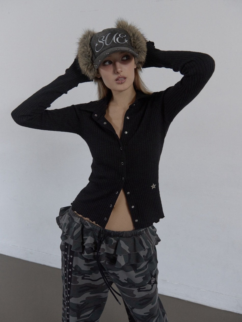 【SETUP‐EXE】CORDUROY FUR EARFLAP CAP / 【セットアップエグゼ】コーデュロイファーイヤーラップキャップ