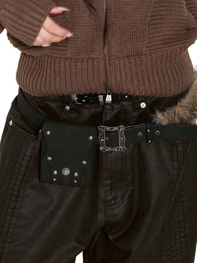 【AAKAM】Fur Belt Bag