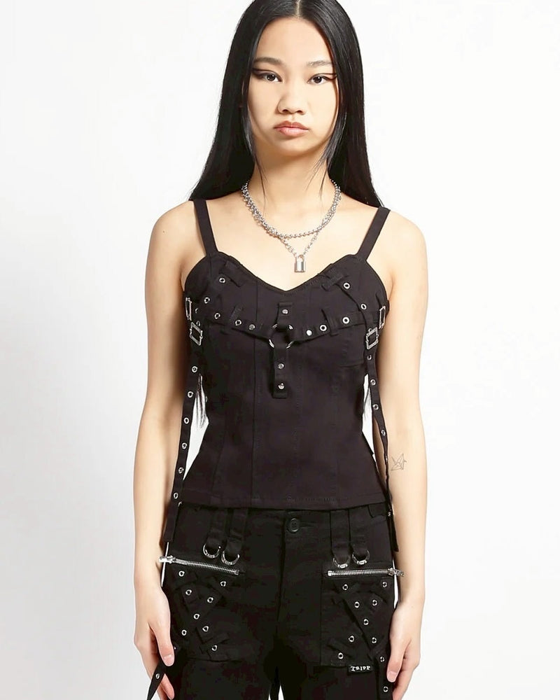 【TRIPP nyc】X-STRAP CORSET[IO4962] / 【トリップ ニューヨーク 】ストラップキャミソール