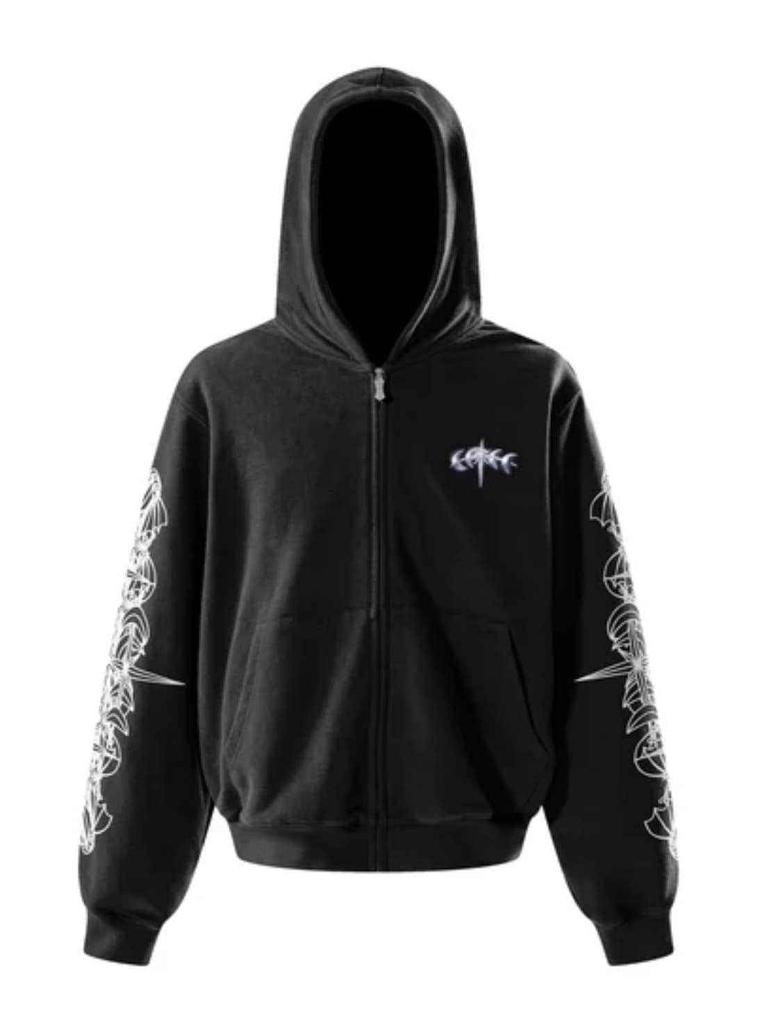 【The Boy Has No Patience】TBHNP LUMINOUS DAWN ASTRAL LOGO ZIP HOODIE / 【ザボーイハズノーペーシェンス】アストラルロゴジップパーカー