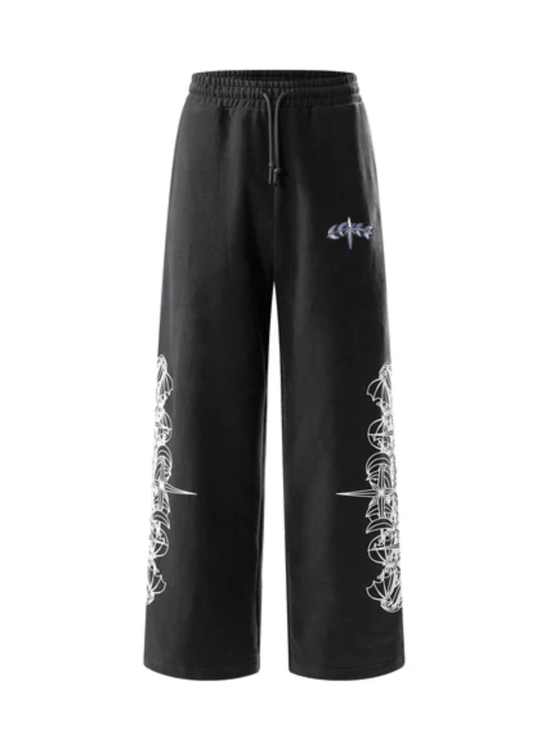 【The Boy Has No Patience】TBHNP LUMINOUS DAWN ASTRAL LOGO FLOCKED PANTS / 【ザボーイハズノーペーシェンス】アストラルロゴスウェットパンツ