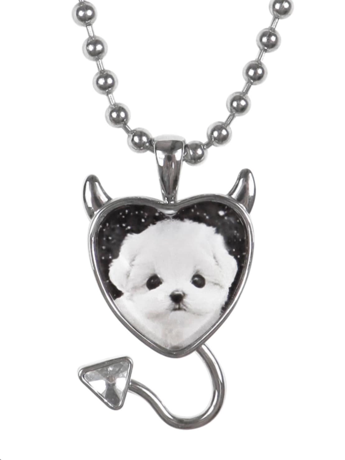 【HURJABOYACC】DEVIL HEART CHAIN NECKLACE PUPPY