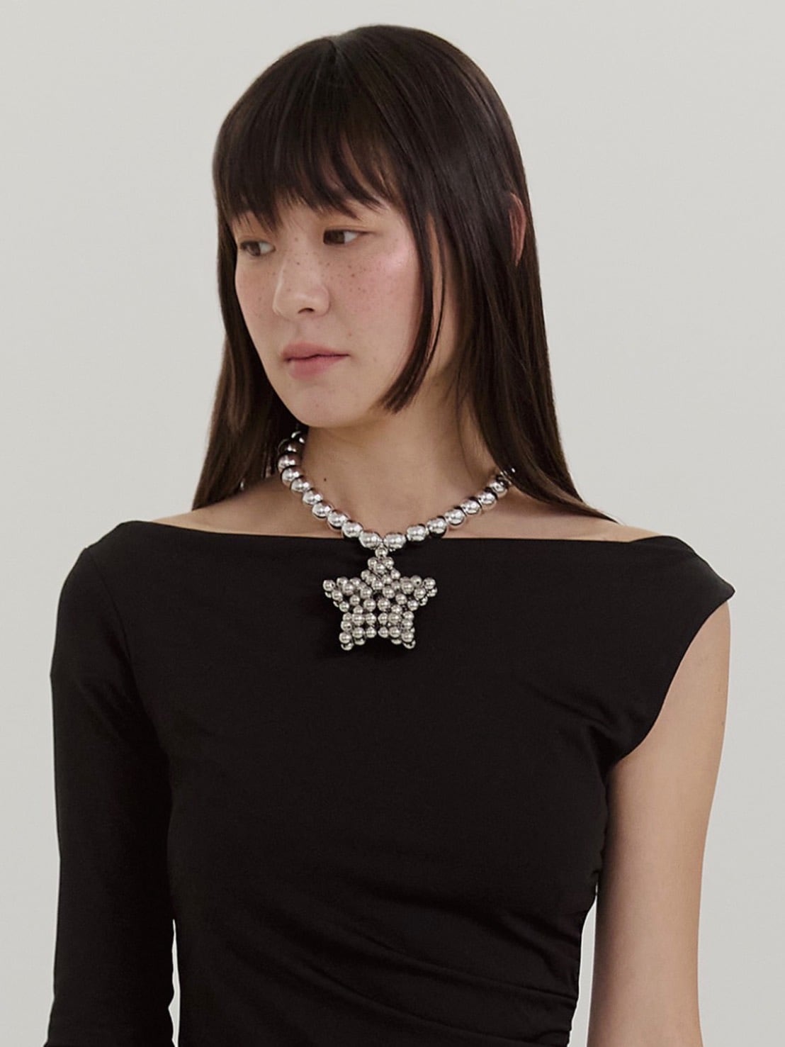 【HURJABOYACC】BIG BALL NECKLACE STER