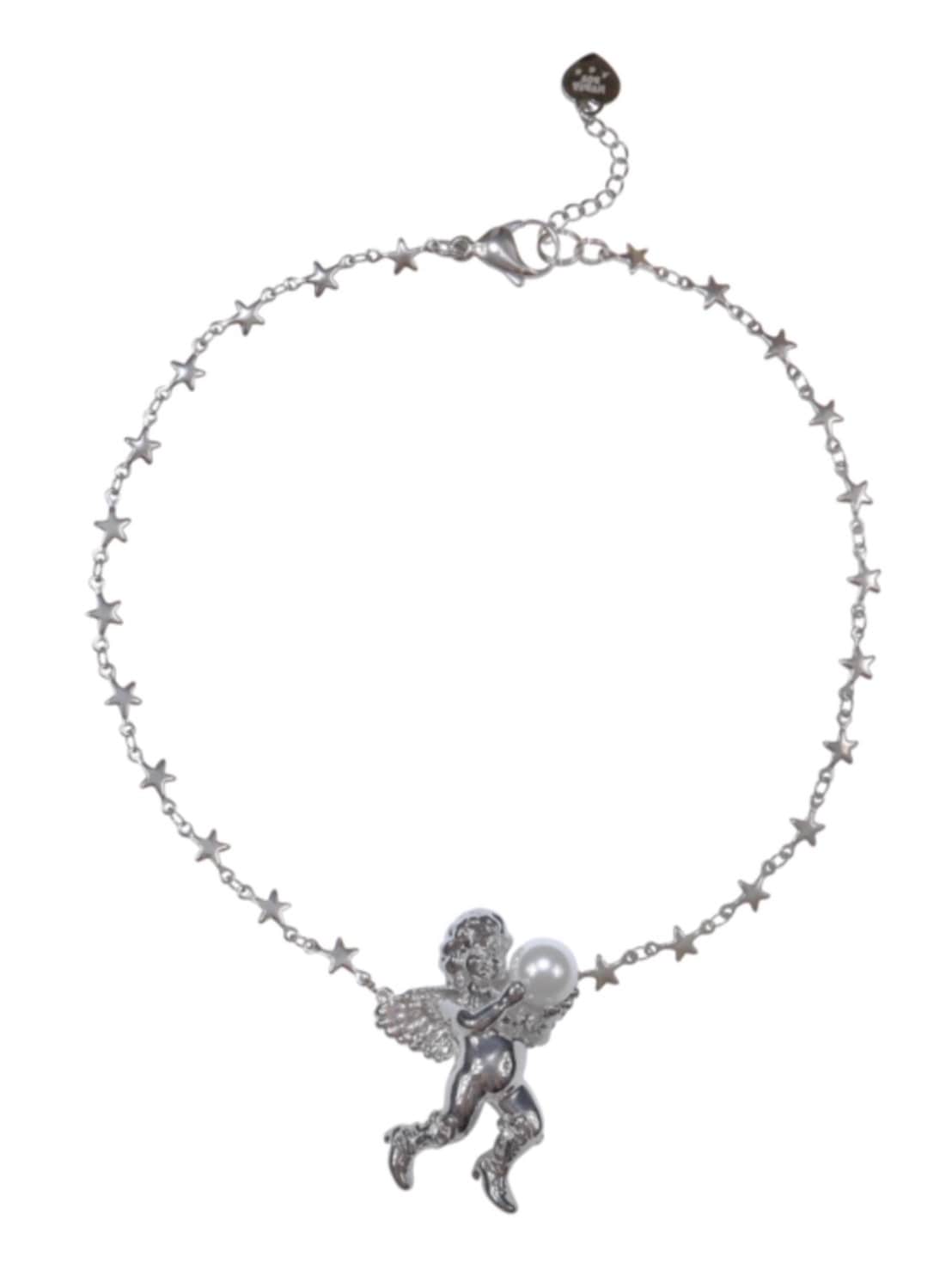 【HURJABOYACC】ANGEL WITH CHAIN CHAIN NECKLACE