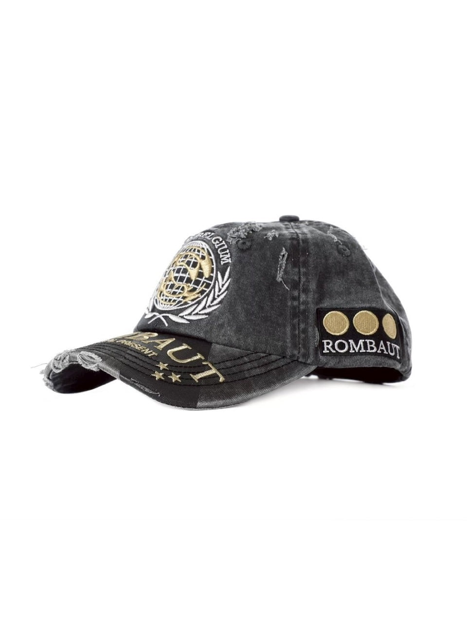 商品届いたらカラー確認【ROMBAUT】ROMBAUT CAP / 【ロンバウト】ロゴダメージウォッシュキャップ