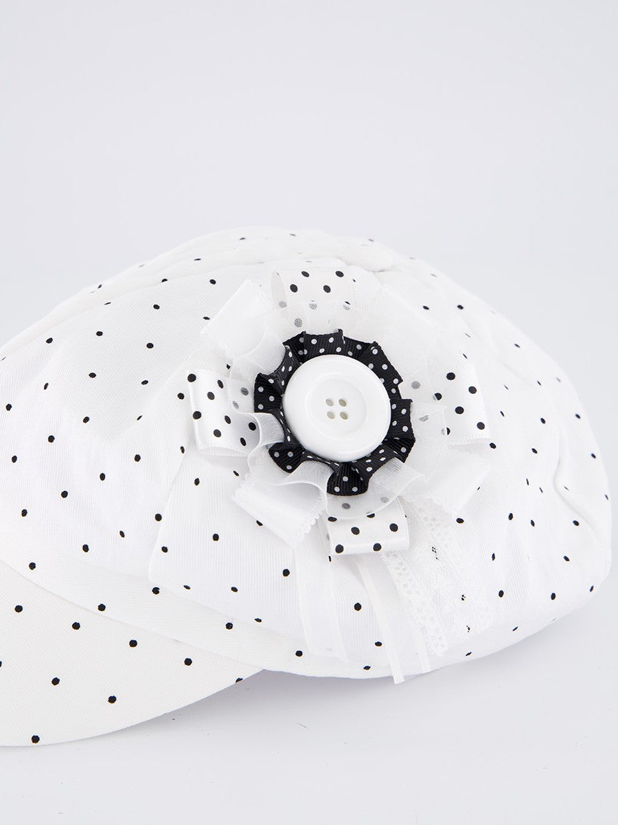 【CHERRYQUIRI】Soft Punk Rosette Newsboy Cap