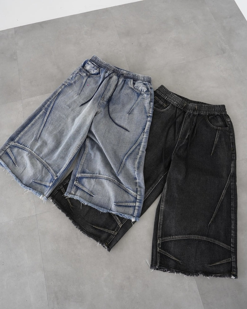 受注制【LUV CODE】max wide bermuda pants (2color)
