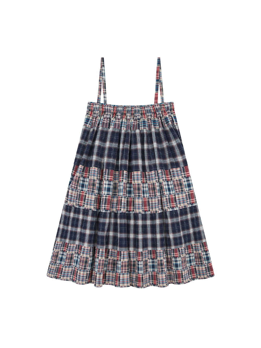 6/8 21:00発売【TUOMIO】2-WAY PATCHWORK SKIRT