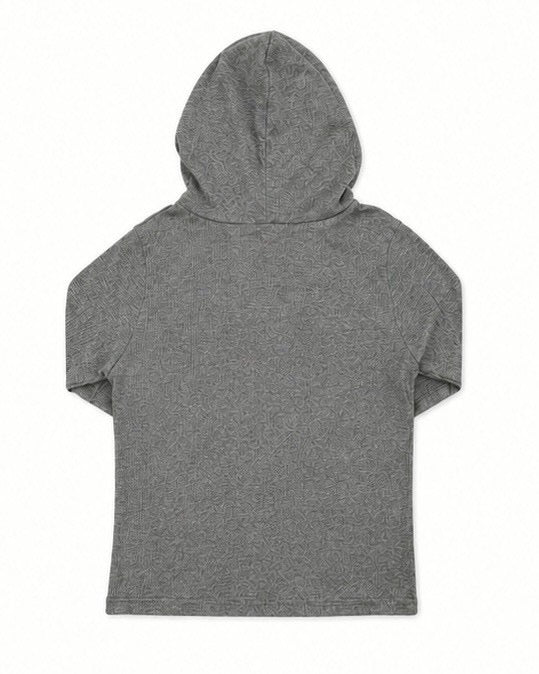 受注制【nmtc+】Sheer Button Hooded Cardigan (2color)