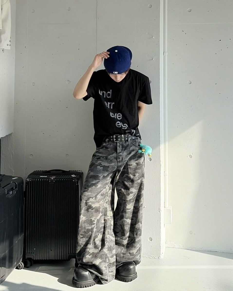 受注制【LUV CODE】inspired lettering t shirt (4color)