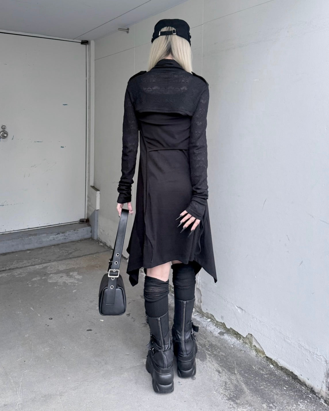 受注制【nmtc+】Curve Layered Long Skirt (2color)