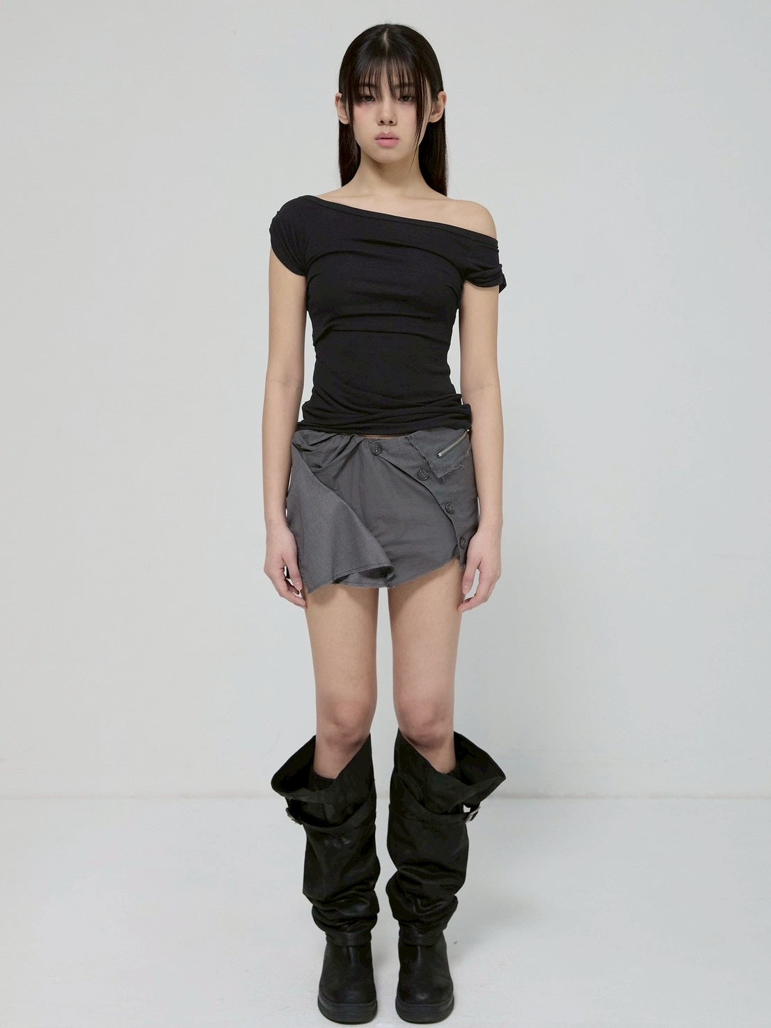 6/22 21:00発売【FLAREUP】Draped Top