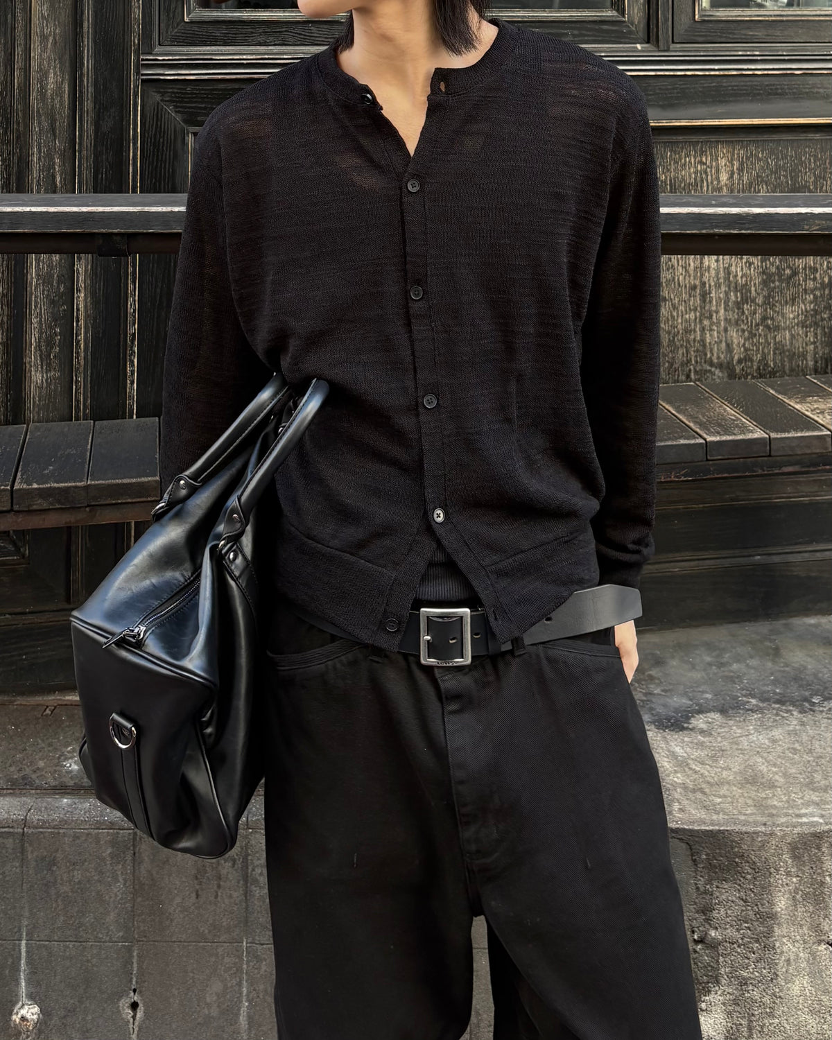 受注制【youll】basic crop cardigan (2color)
