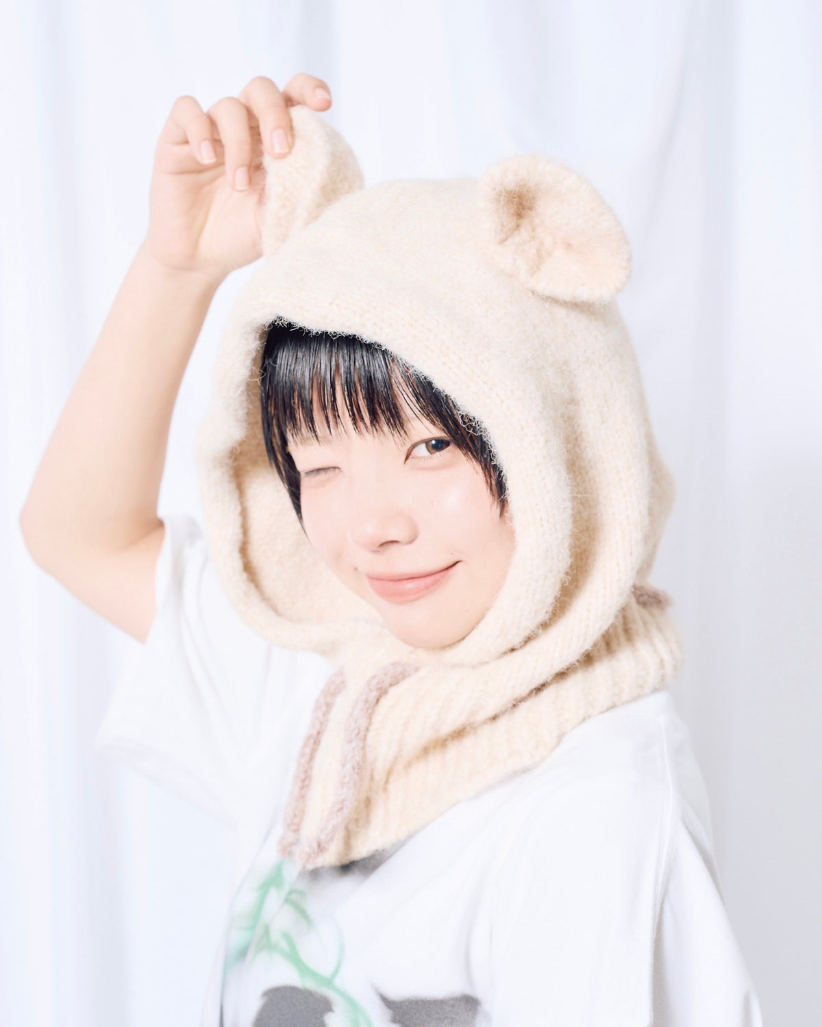 9/18 20:00 発売
国際配送【Nerd out XU】Kumasan Knit Balaclava