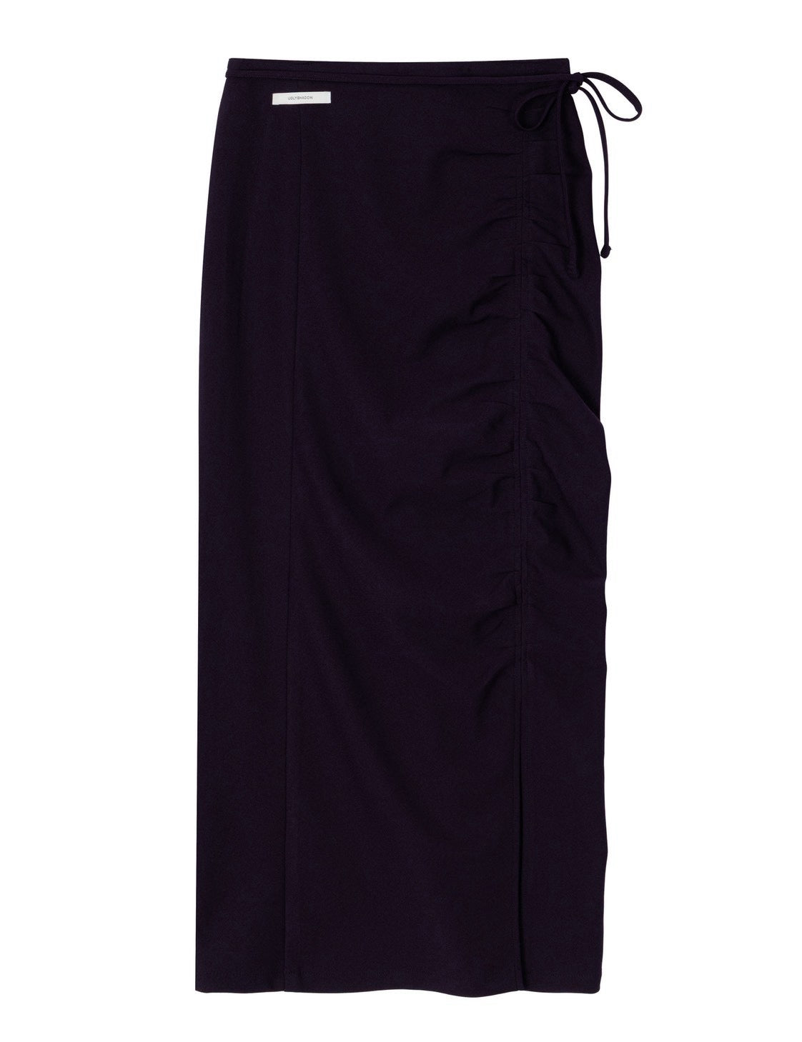 【Uglyshadow】RUCHED LONG TIE SKIRT