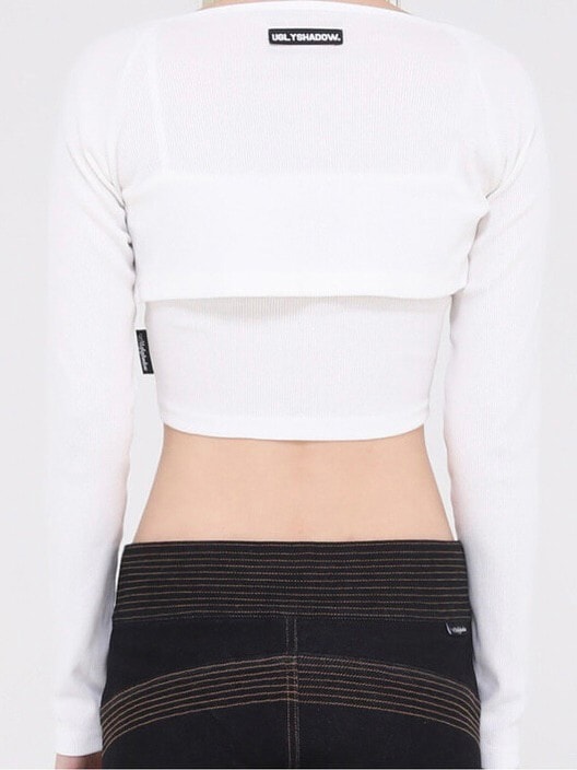 【Ugly shadow】DAILY CROP CARDIGAN