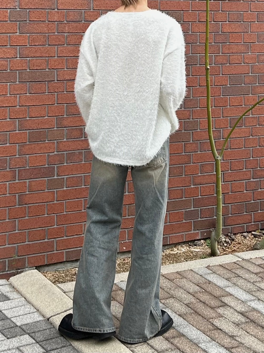 受注制【Chikashitsu +】shaggy knit (5color)