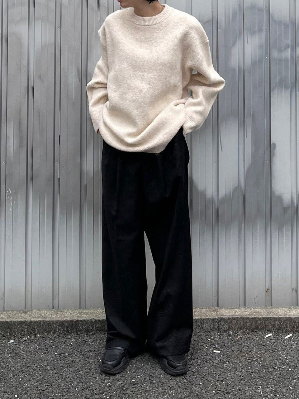 受注制【Chikashitsu +】unisex 6color knit (6color) / 【チカシツプラス】ユニセックス6カラー長袖ニット