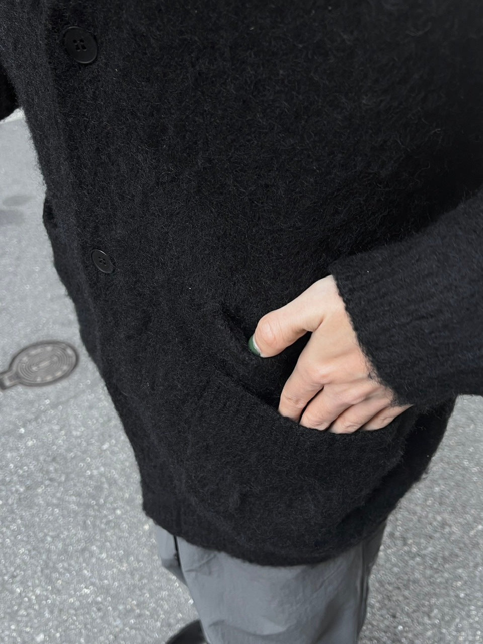 【Chikashitsu +】wool cardigan (4color)