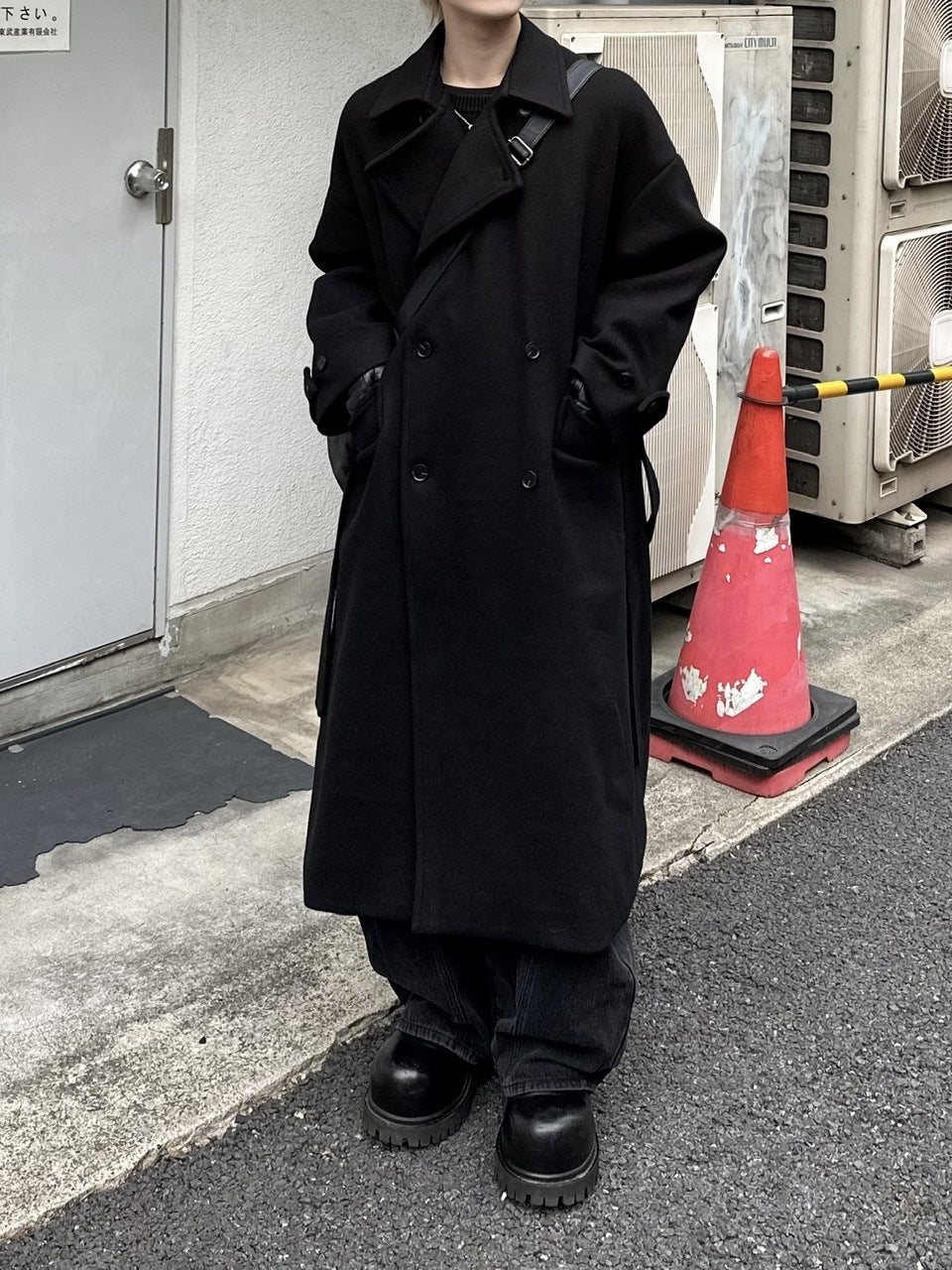 大阪店WEB限定【Chikashitsu +】oversized wool double coat (2color)