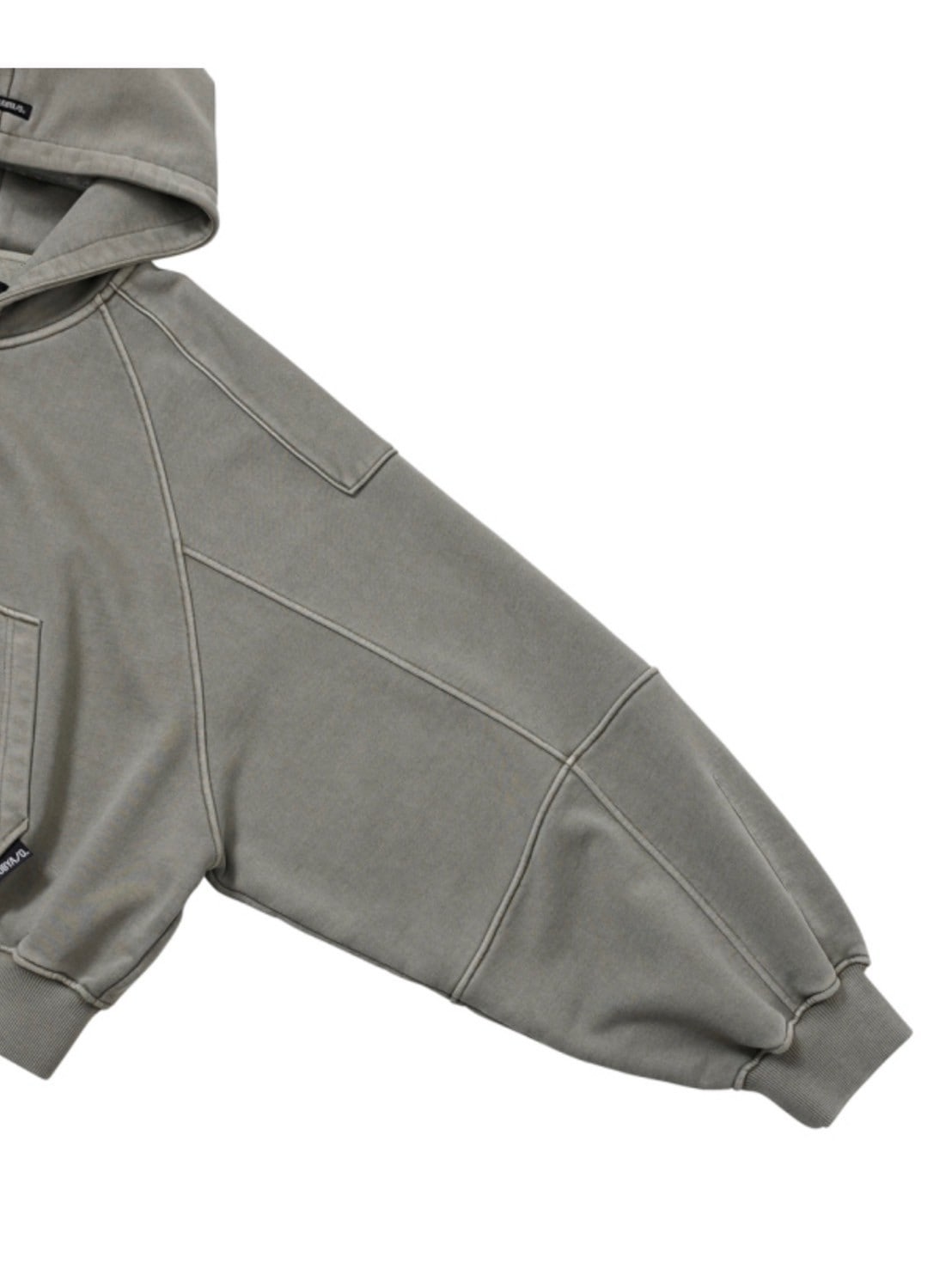 【AJOBYAJO】Vintage Pigment Zip-Up Hoodie