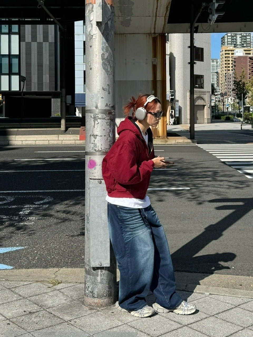 受注制【Chikashitsu +】cropped hooded work blouson (2color) / 【チカシツプラス】クロップドフードジップアップパーカーワーク長袖ブルゾン