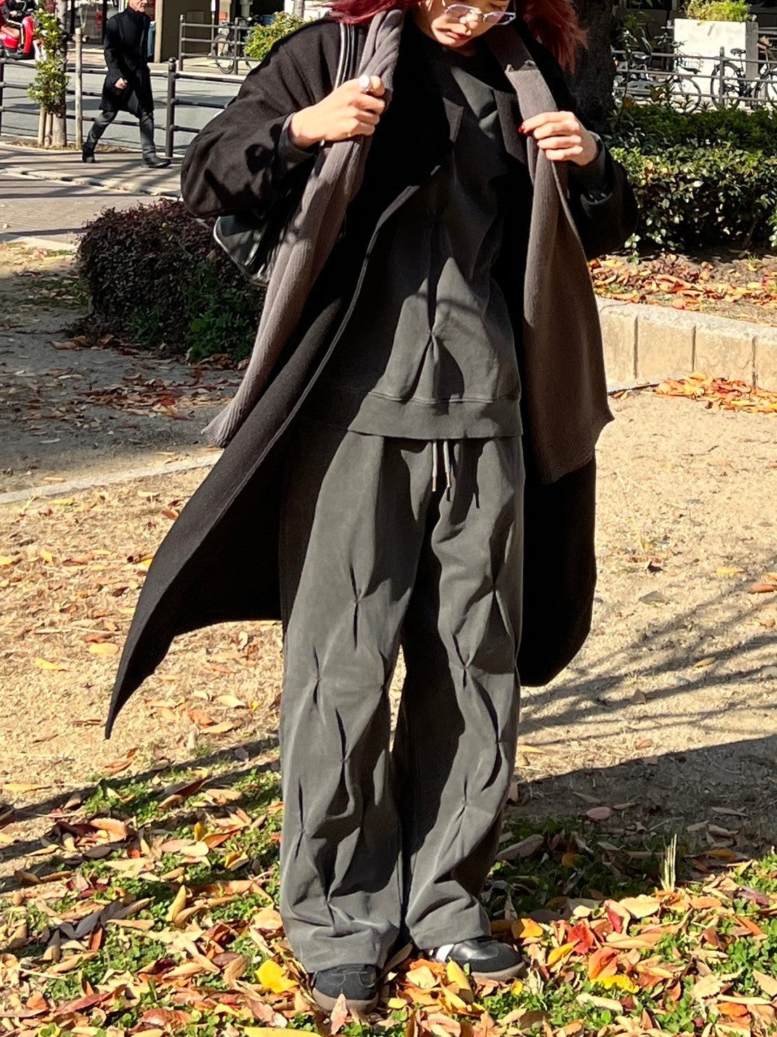 受注制【Chikashitsu +】stitch design sweat (3color)