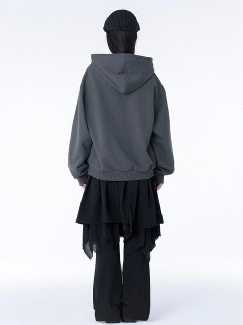 トップス MISEKI SEOUL Cowl neck botton hoodie Cowl neck botton hoodie DARK GREY - 미세키서울